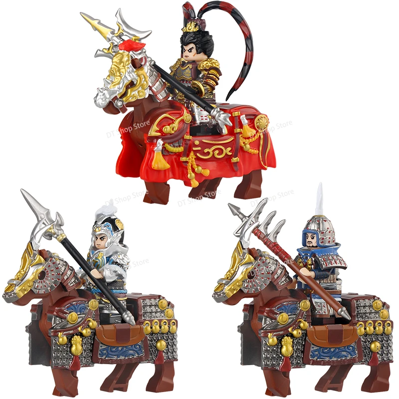 Lego Minifigure Holder - MOC Zhao Yun Lv Bu Soldiers