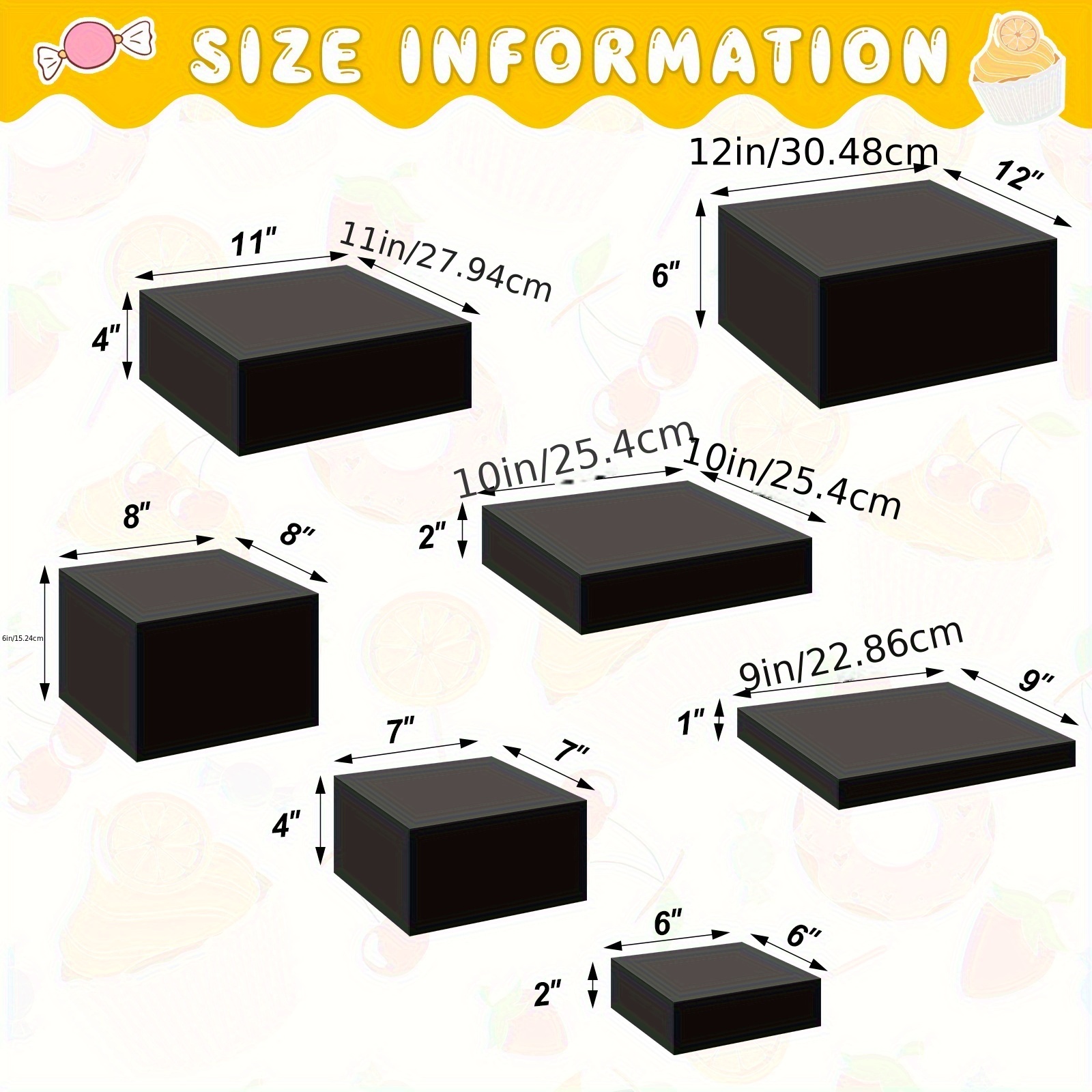 7pcs Buffet Risers Set Acrylic - Display Risers Set のレビューと価格