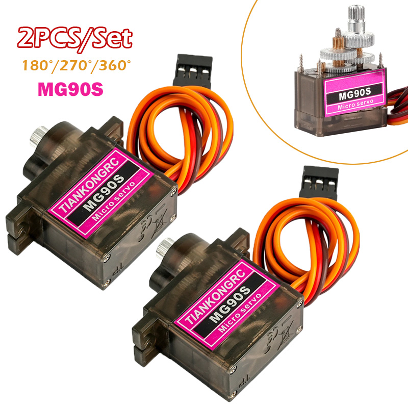 2PCS MG90S Full Metal Gear Mic - Model Airplane Plastic のレビューと価格