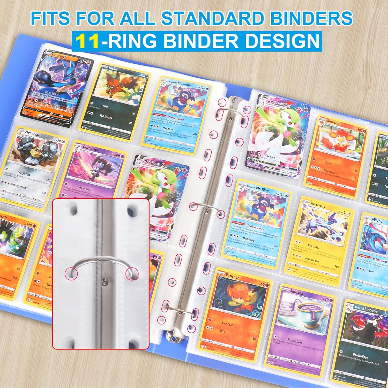 540 Pockets Double-Sided Tradi - Pokemon Binder Card のレビューと価格