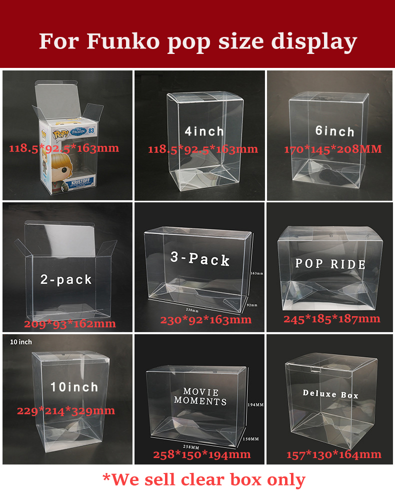 Transparent Clear box for Movi - Funko Pop Protector のレビューと価格