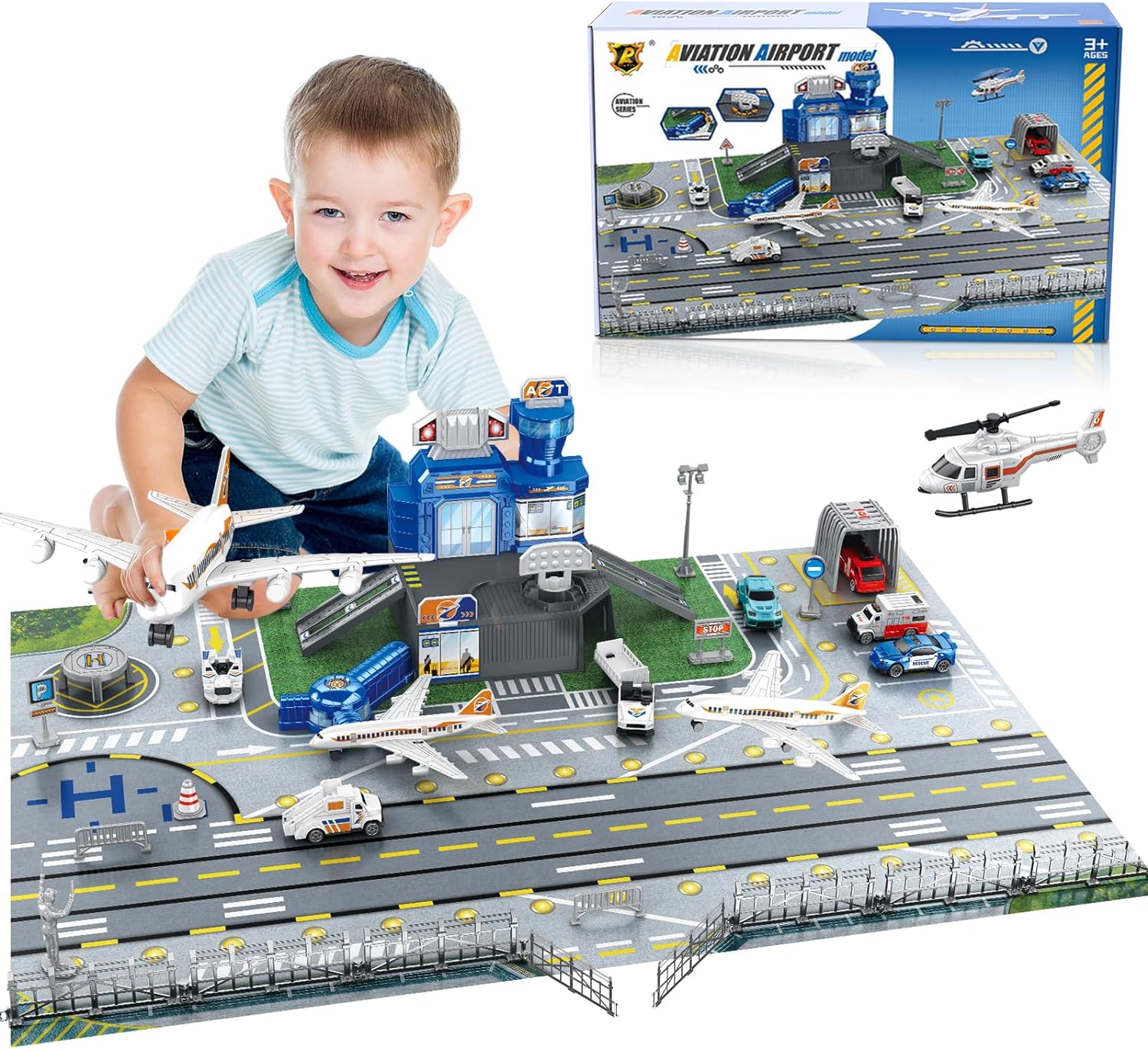Children's Airport Scene Toy S - Model Airplane Plastic のレビューと価格
