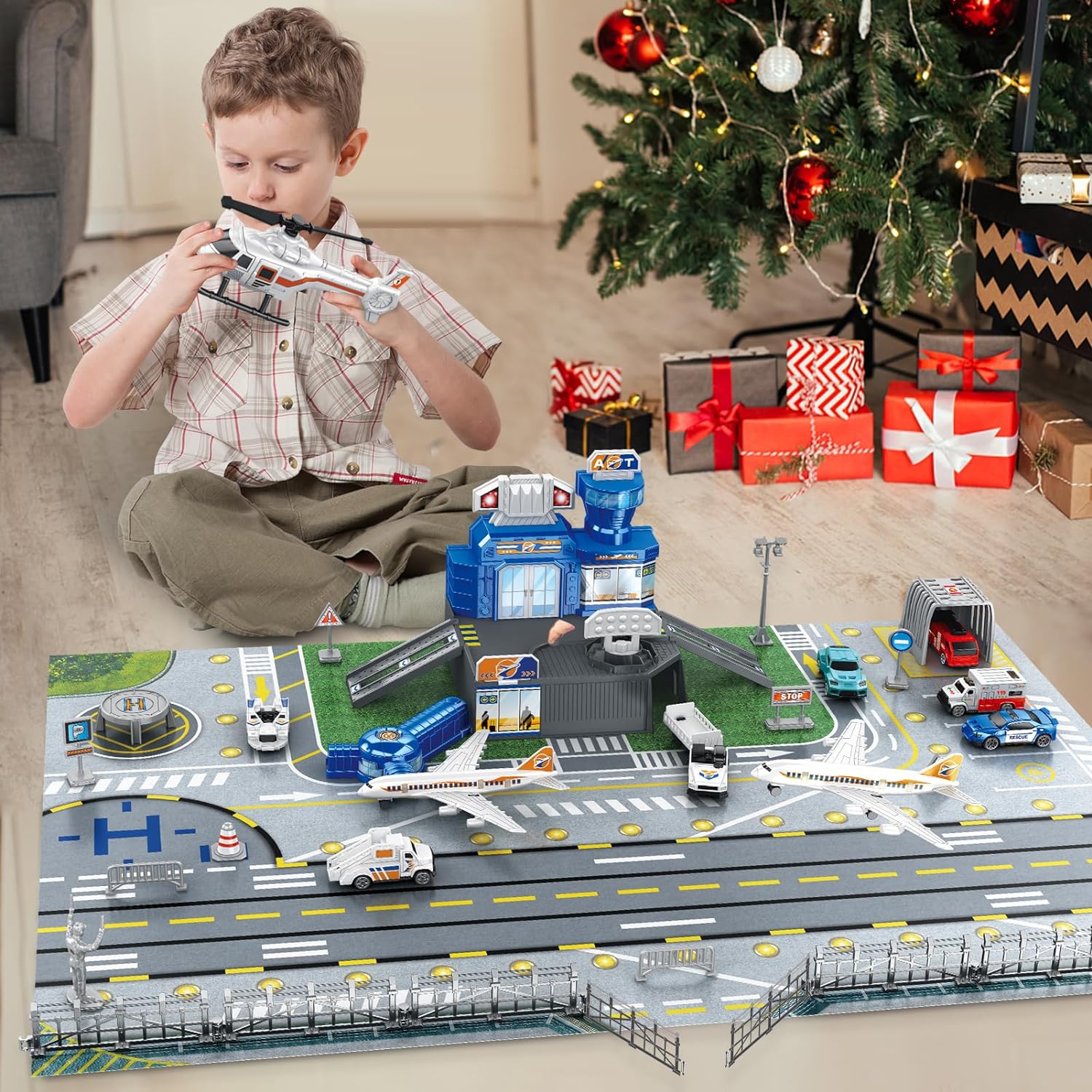Children's Airport Scene Toy S - Model Airplane Plastic のレビューと価格