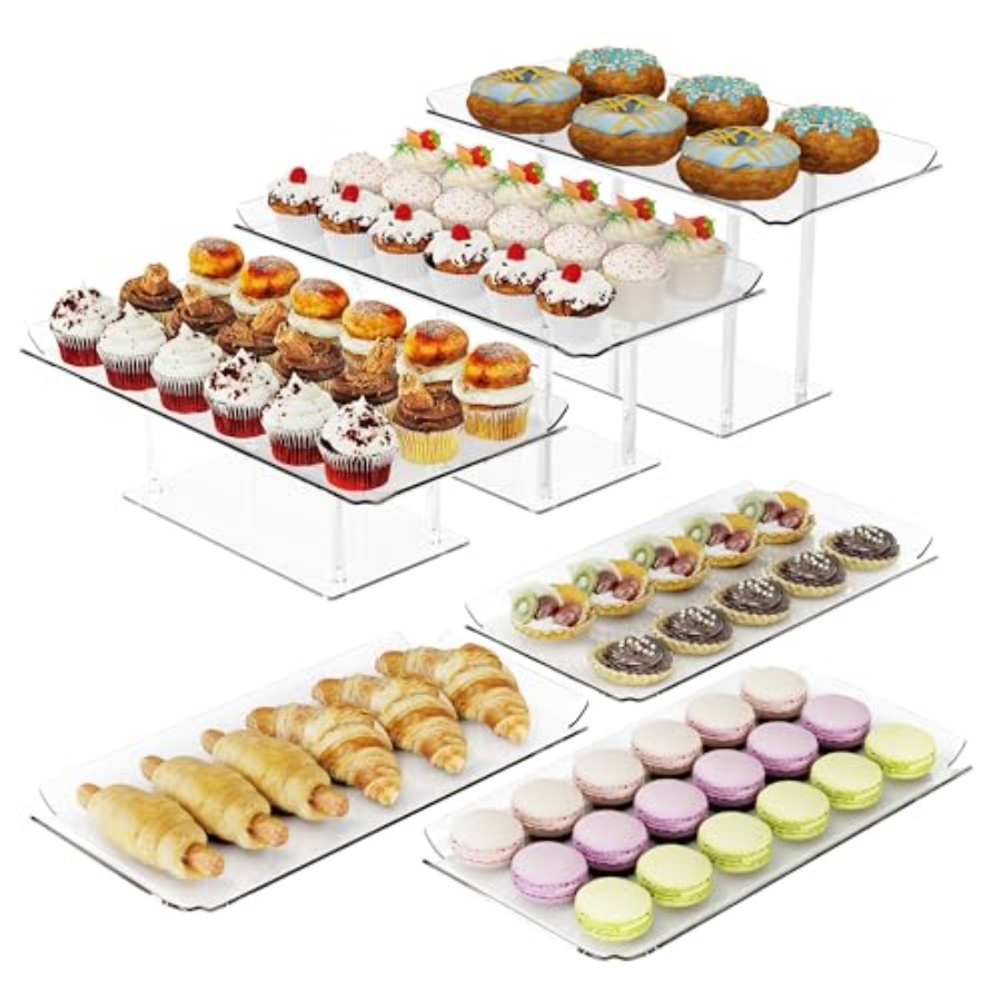 6 Pack Dessert Table Display S - Display Risers Set のレビューと価格