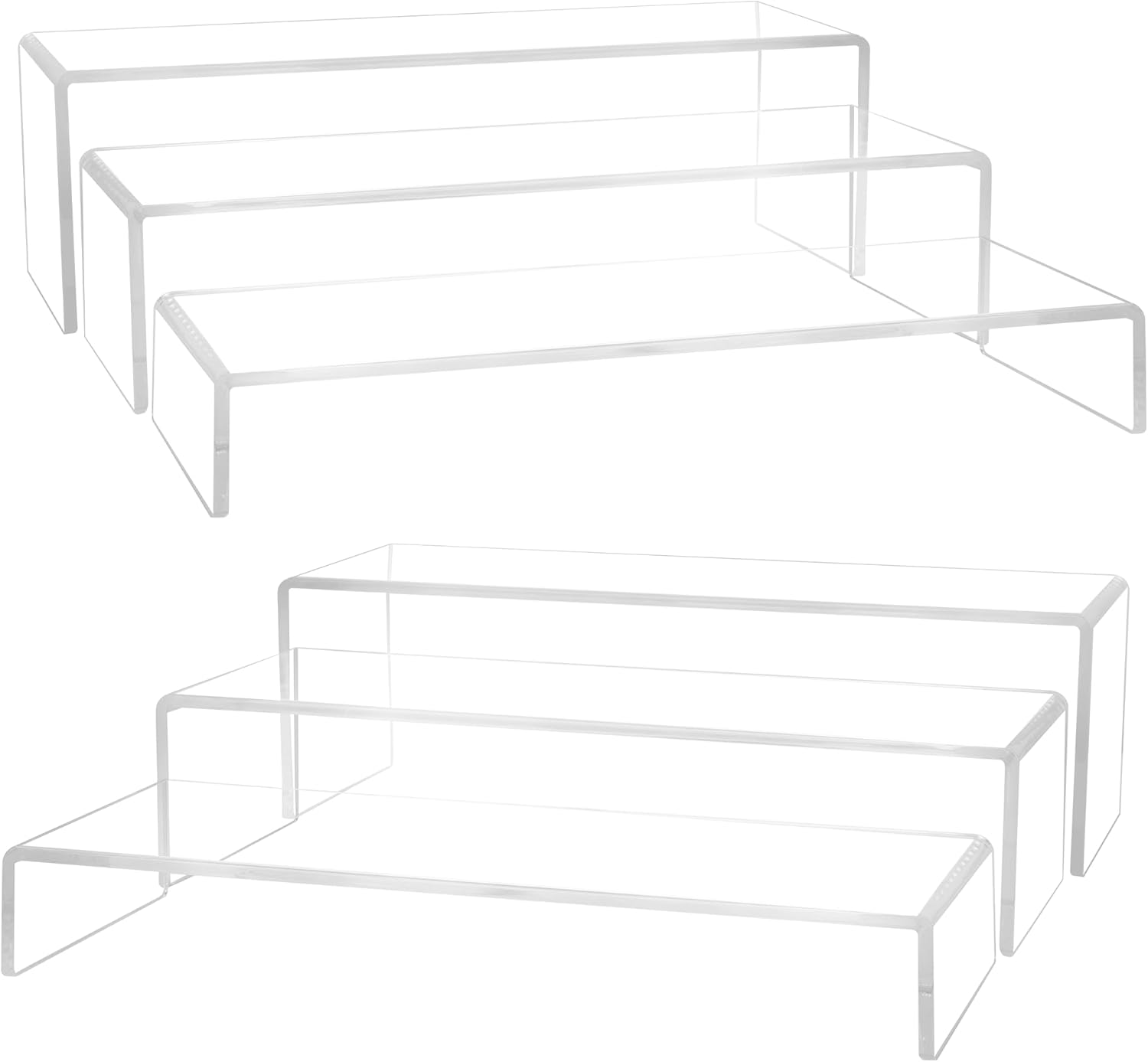 Acrylic Display Risers, 2 Set  - Display Risers Set のレビューと価格