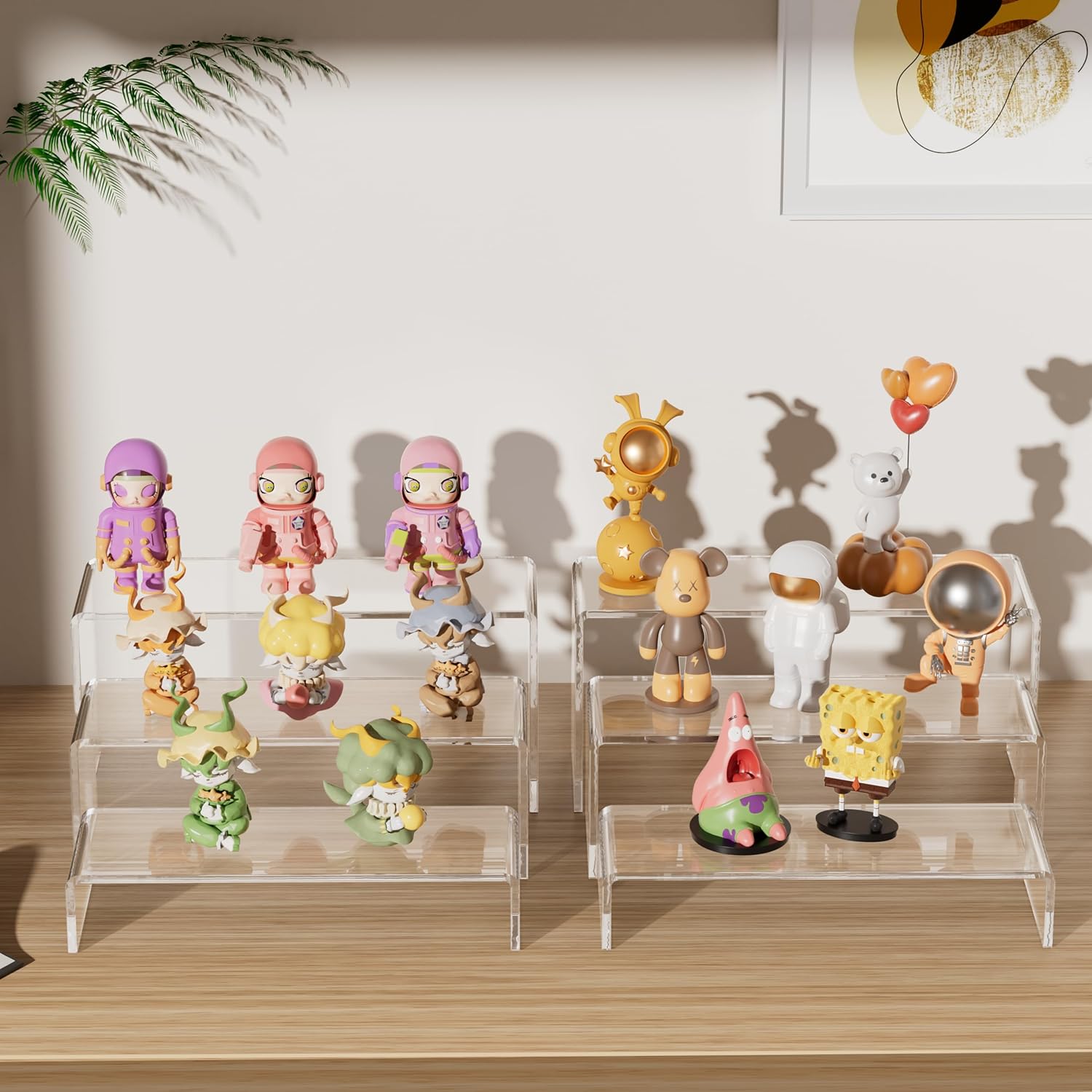 Acrylic Display Risers, 2 Set  - Display Risers Set のレビューと価格