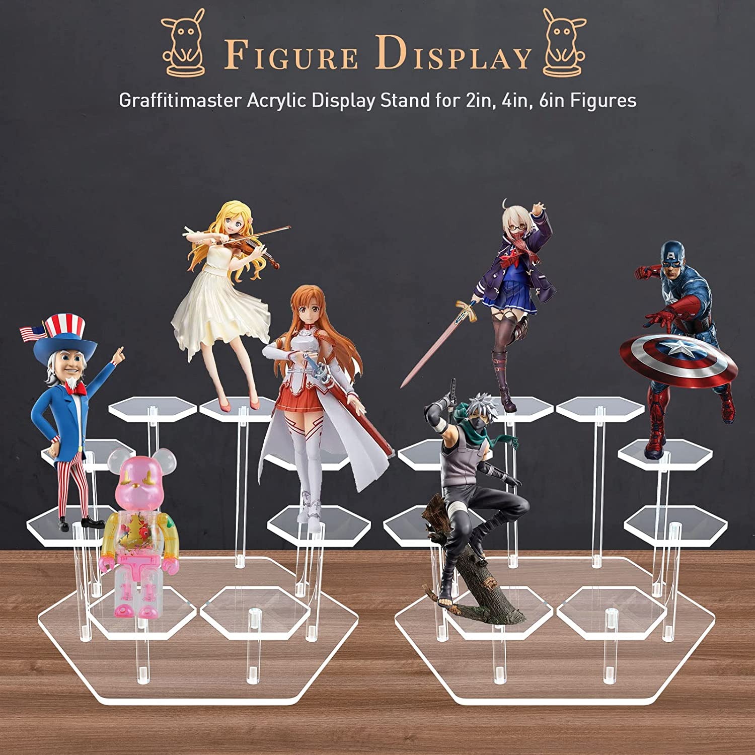 8/9 Tier Acrylic Display Stand - Pop Display Shelf のレビューと価格