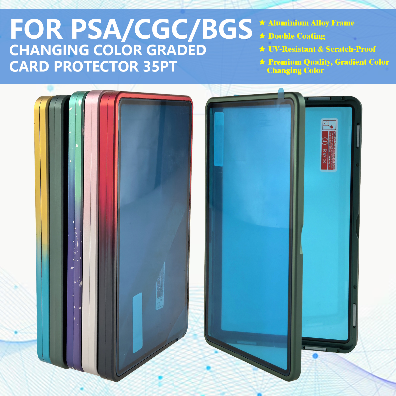 Gradient Color Aluminum Alloy  - Graded Card Display のレビューと価格
