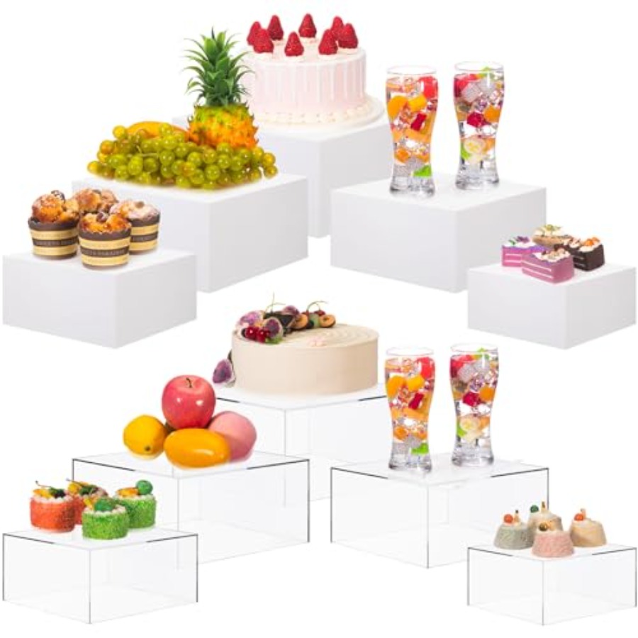 Buffet Risers Set of 10 Acryli - Display Risers Set のレビューと価格