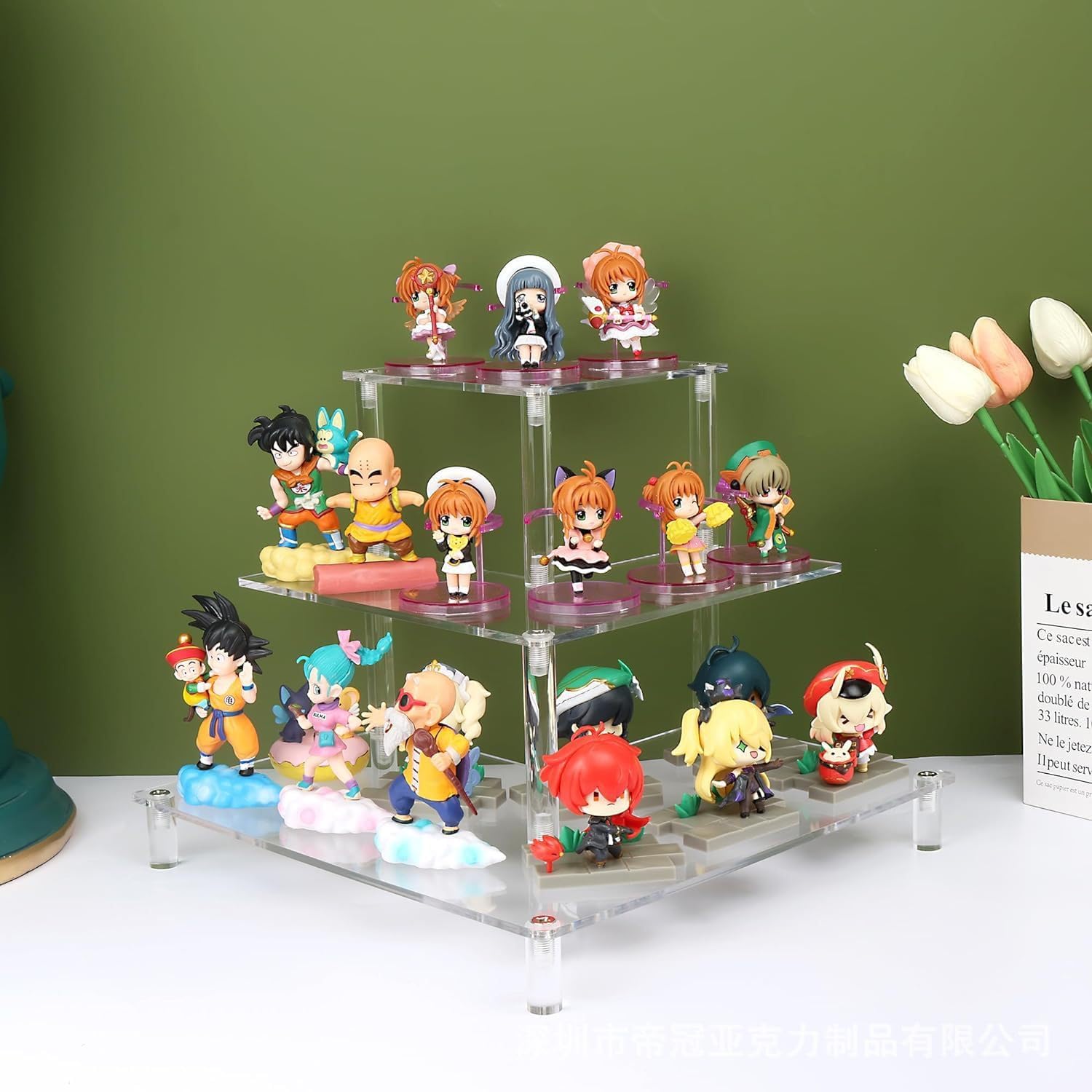 3 Tier Acrylic Display Riser,  - Pop Display Shelf のレビューと価格