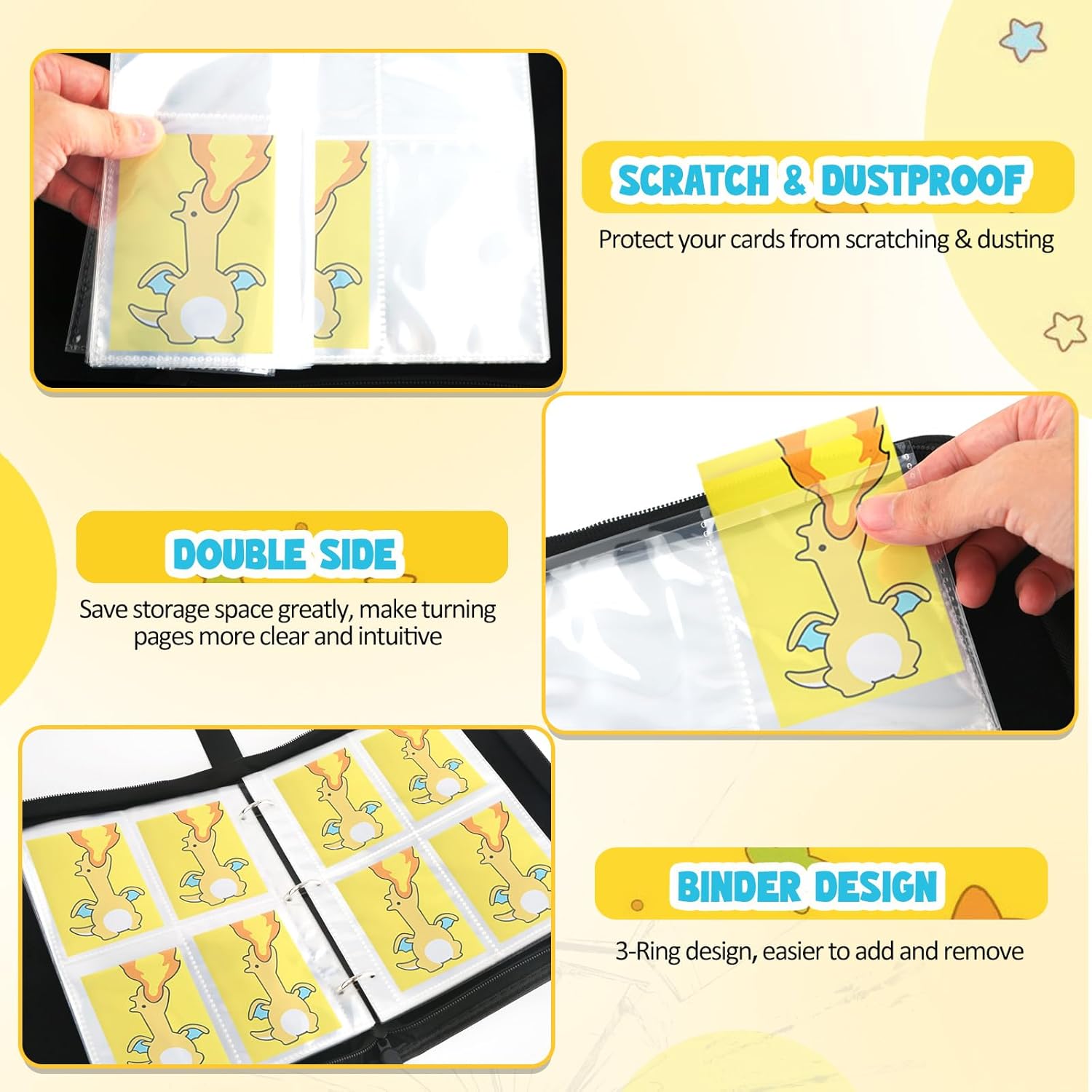 400 Pockets Trading Card Binde - Trading Card Binder のレビューと価格
