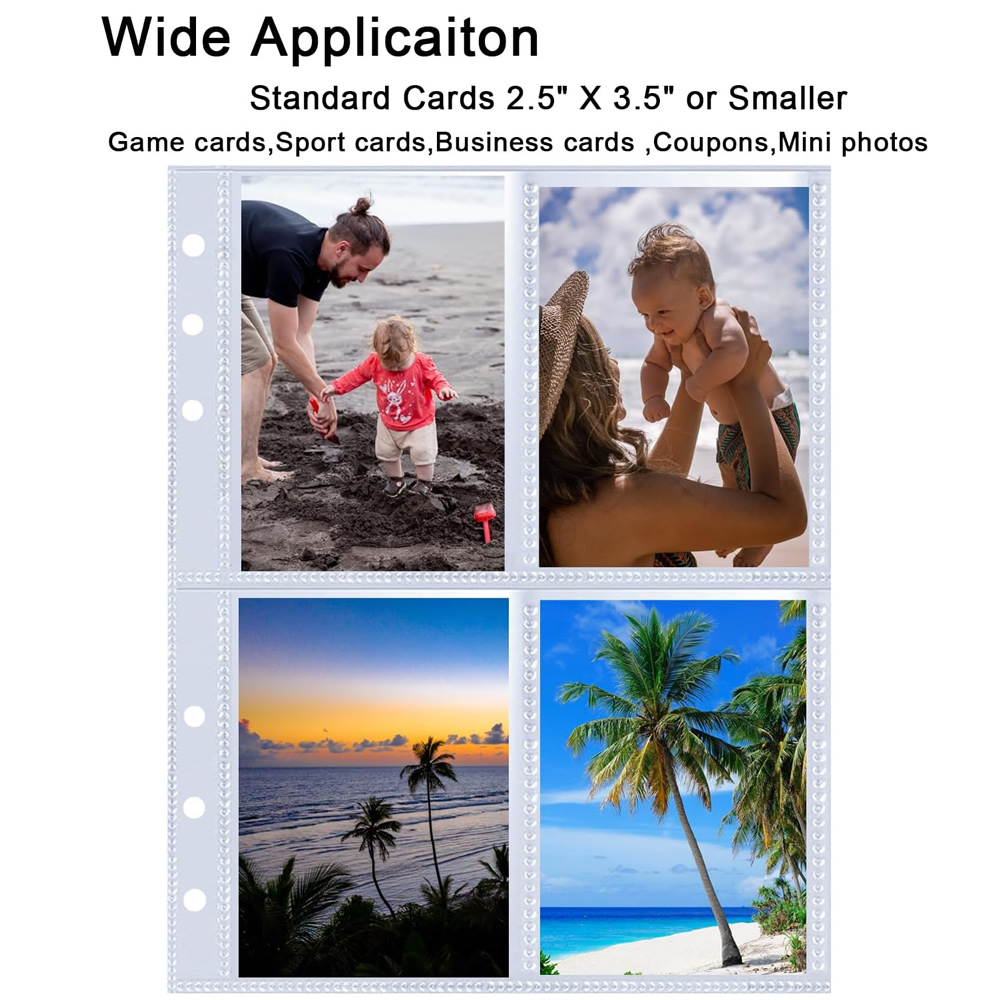 4 Pockets Photo Card Sleeves B - Trading Card Binder のレビューと価格