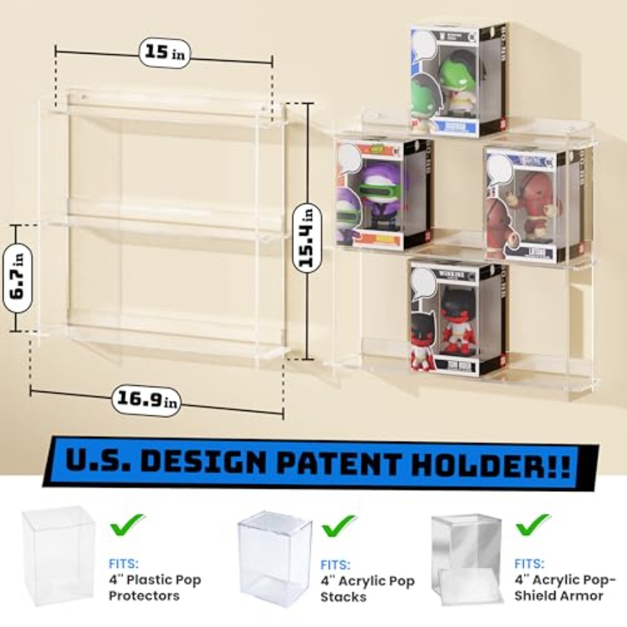 Wall Display Shelves Compatibl - Pop Display Shelf のレビューと価格