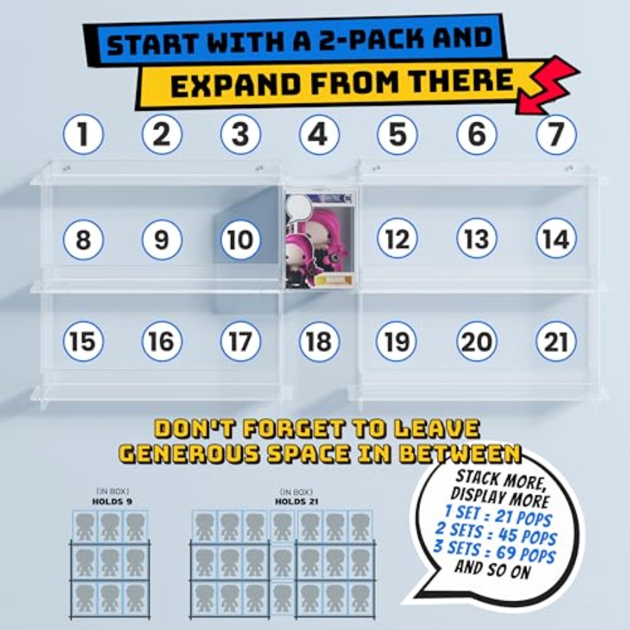 Wall Display Shelves Compatibl - Pop Display Shelf のレビューと価格