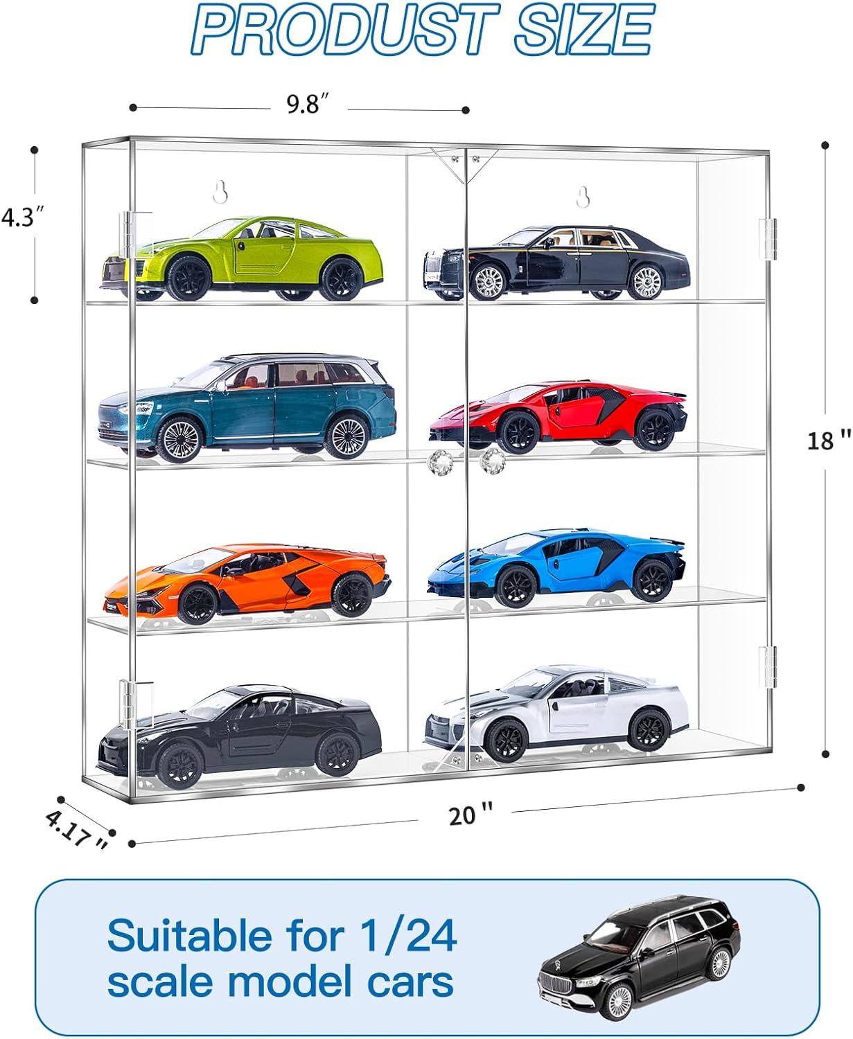 Acrylic Display Case for 1/24  - Display Case Acrylic のレビューと価格