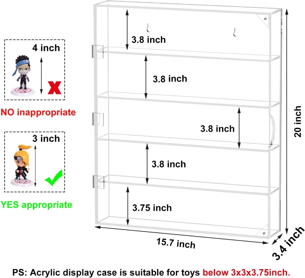 5-Tier Acrylic Display Case fo - Display Case Acrylic のレビューと価格