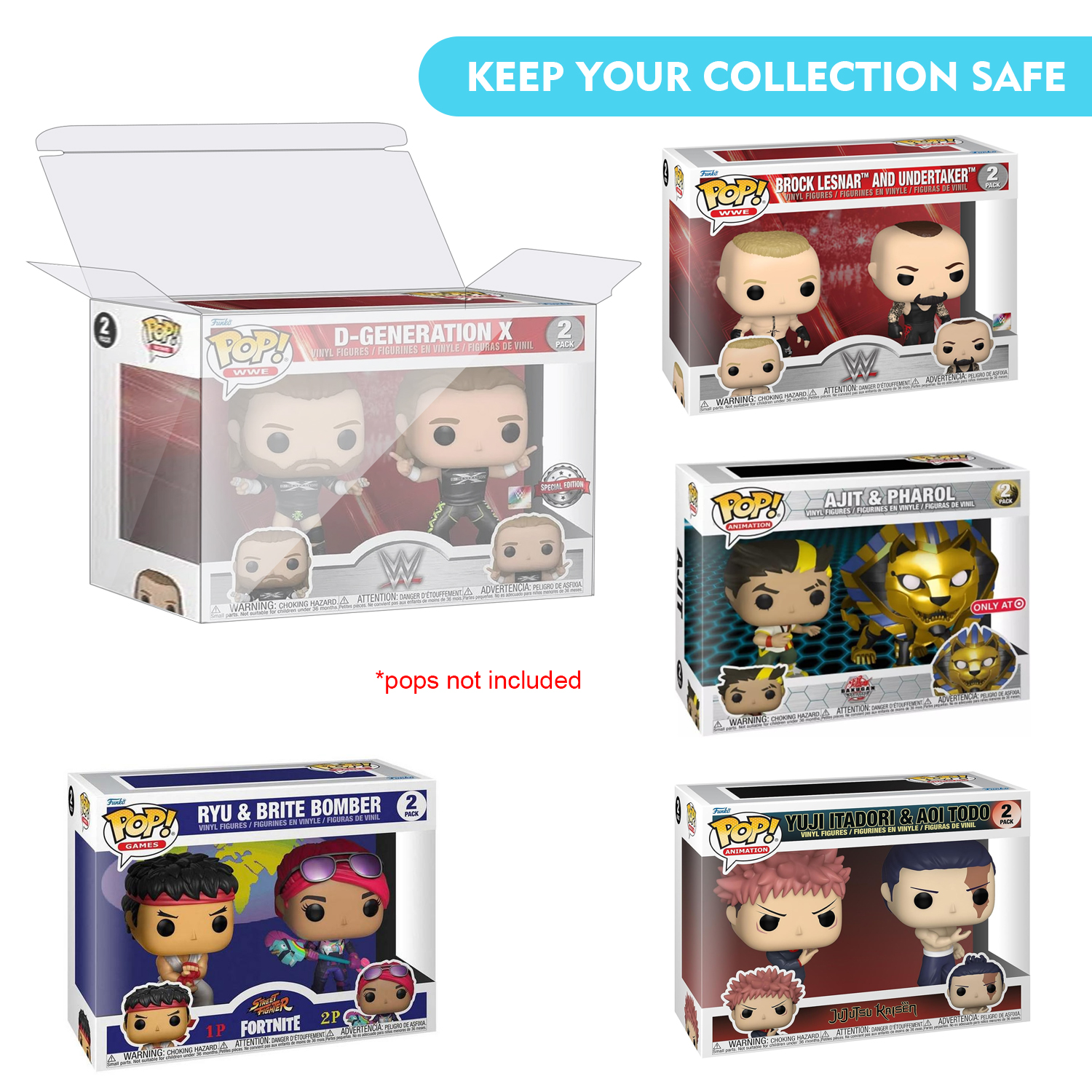 HIGOPLAY 2 in 1 Pack Protectiv - Funko Pop Protector のレビューと価格