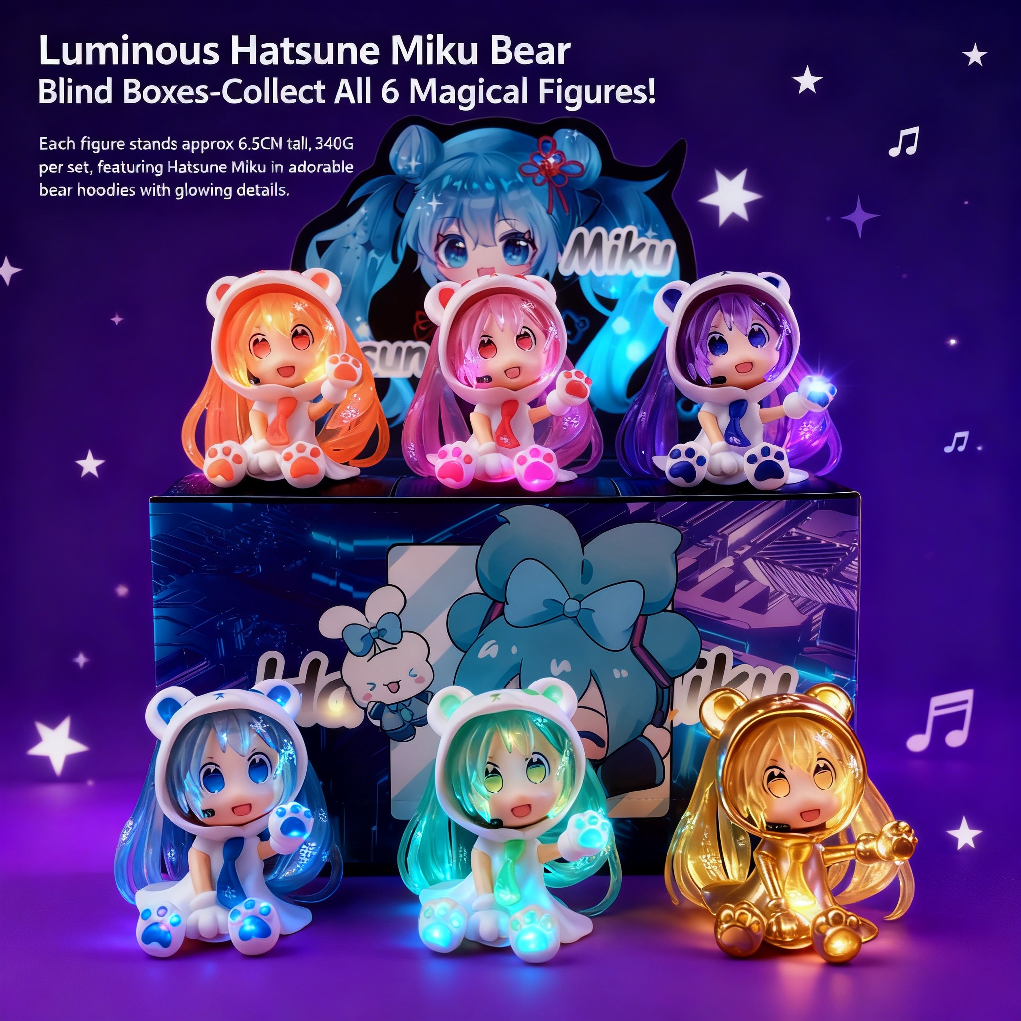Glow in the Dark Hatsune Miku  - Capsule Toy Gashapon のレビューと価格