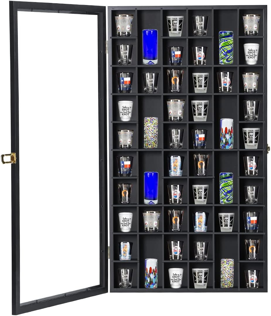 Large Shot Glass Display Case, - Display Case Acrylic のレビューと価格