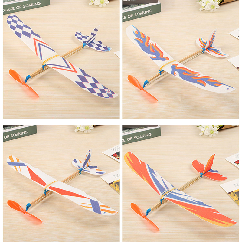 5/10Pcs Rubber Band Powered Ai - Model Airplane Plastic のレビューと価格