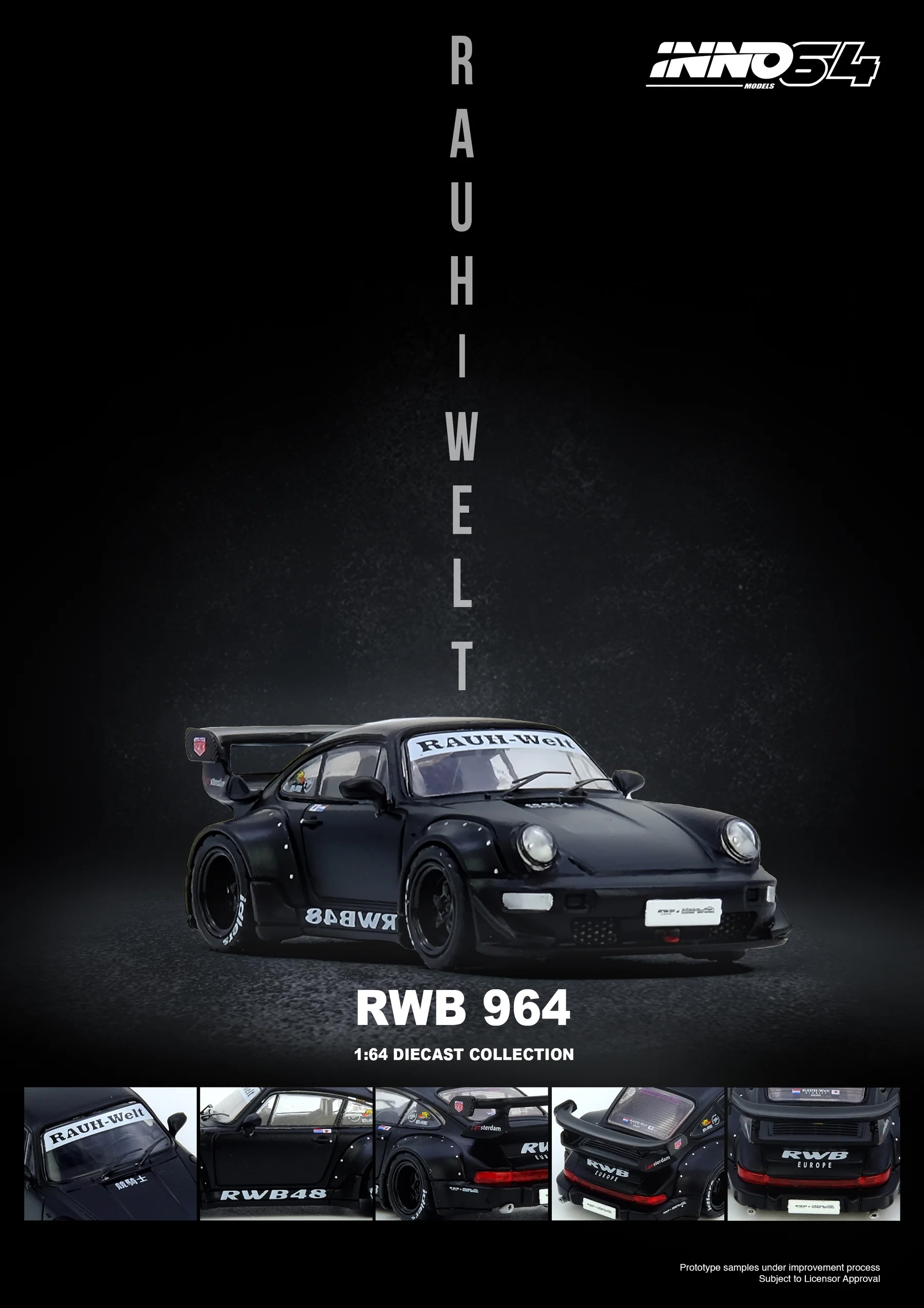 INNO64 1:64 Porsche 911 RWB 96 - Die Cast Car 1 64 のレビューと価格