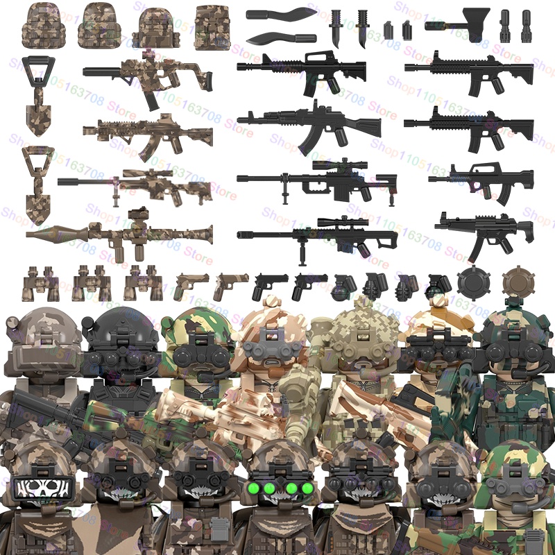 MOC Military Soldiers Action F - Lego Minifigure Holder のレビューと価格