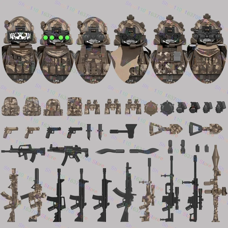 MOC Military Soldiers Action F - Lego Minifigure Holder のレビューと価格