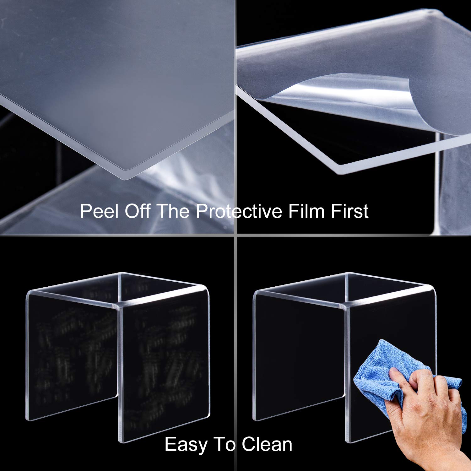 U Shape Acrylic Display Risers - Pop Display Shelf のレビューと価格