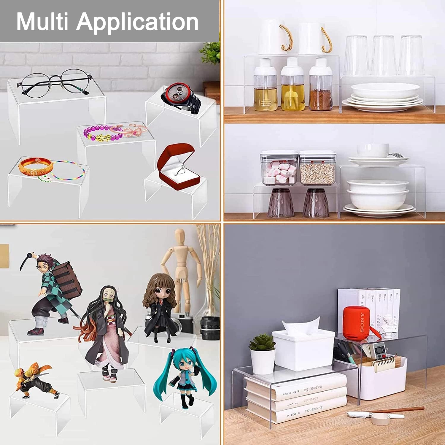U Shape Acrylic Display Risers - Pop Display Shelf のレビューと価格