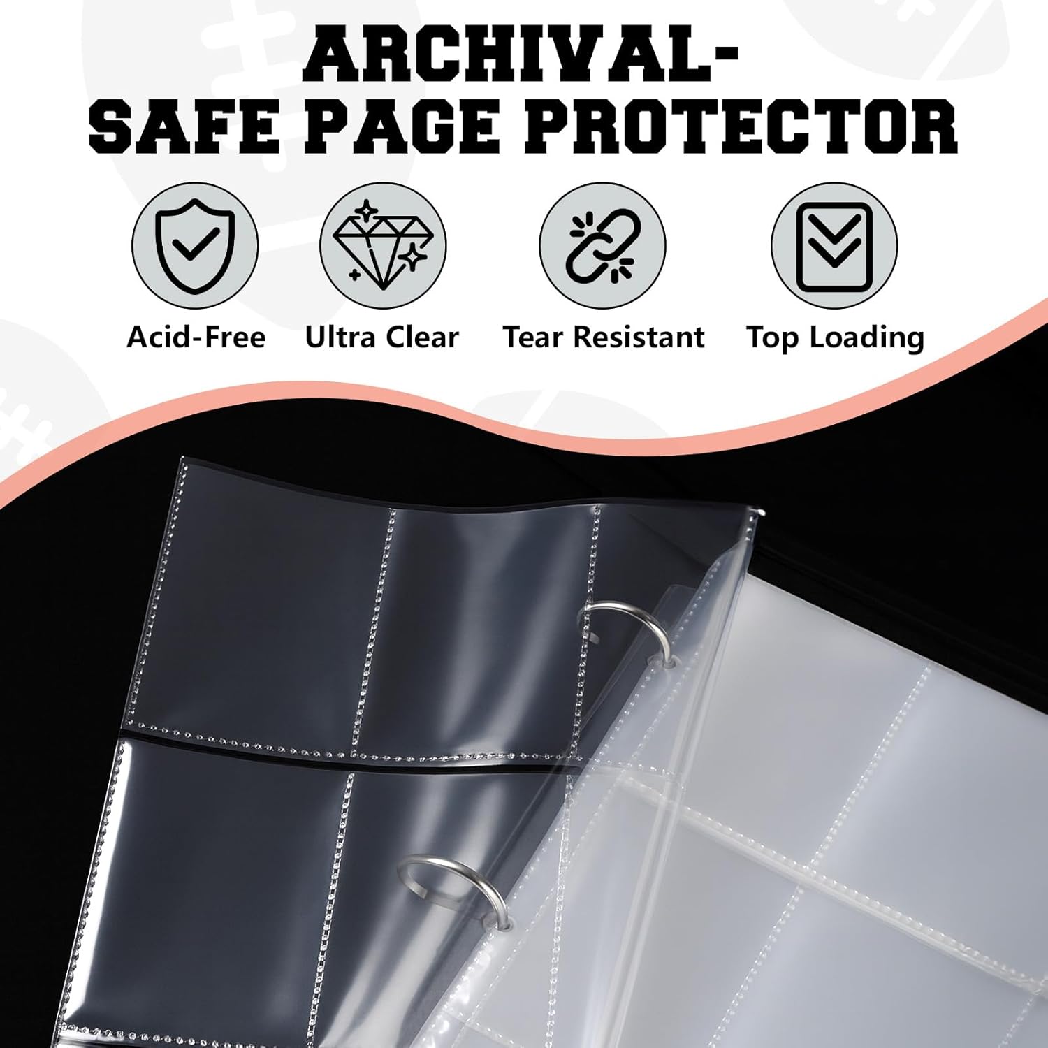 Football Card Binder 9-Pocket  - Trading Card Binder のレビューと価格