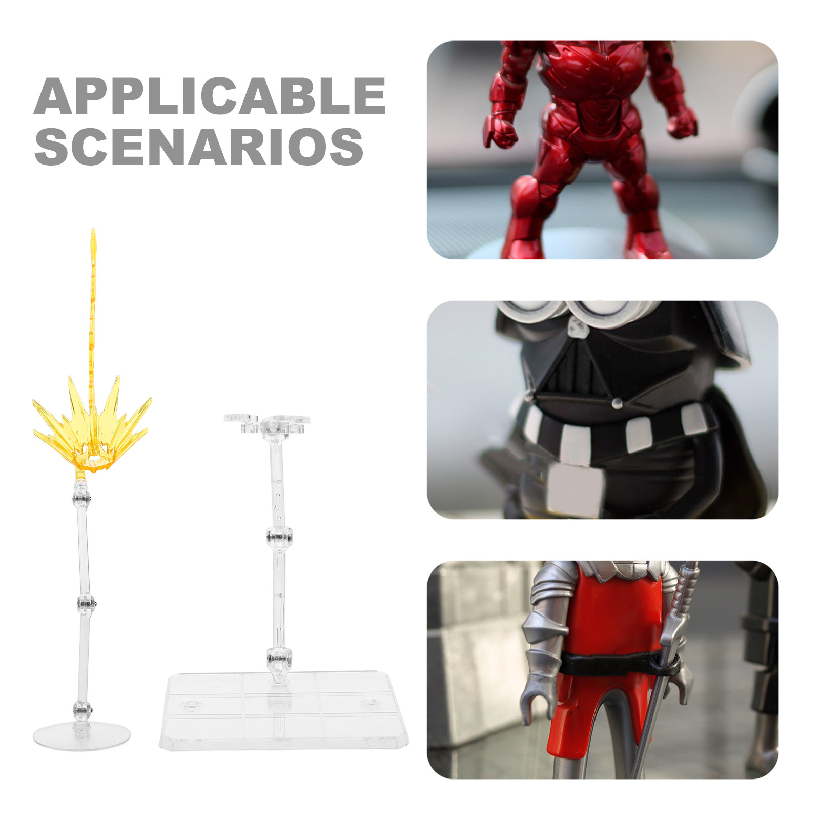 2Pcs Effect Stand Adjustable A - Action Figure Stand のレビューと価格