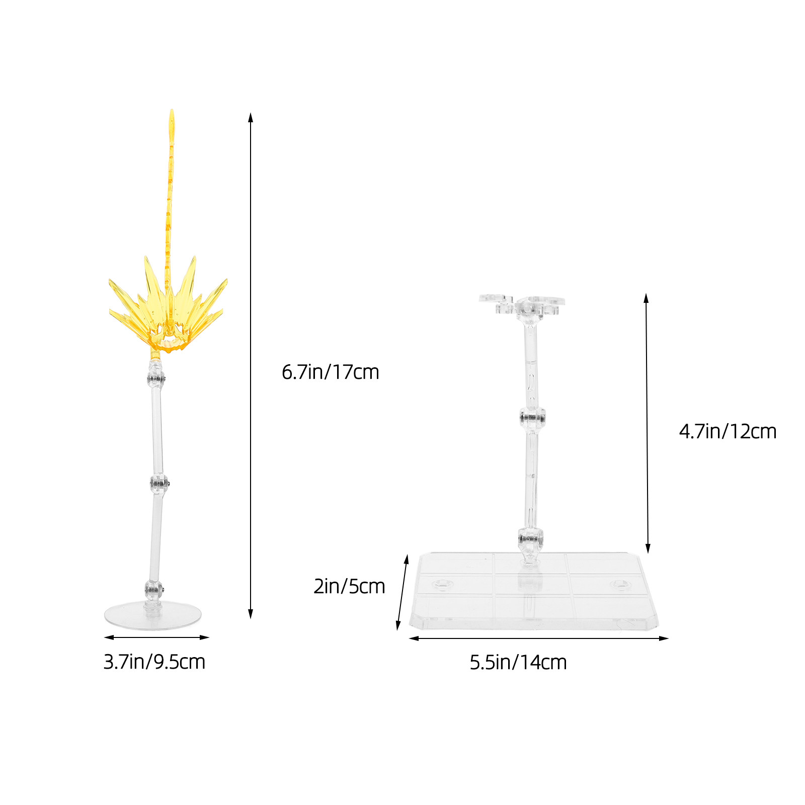 2Pcs Effect Stand Adjustable A - Action Figure Stand のレビューと価格