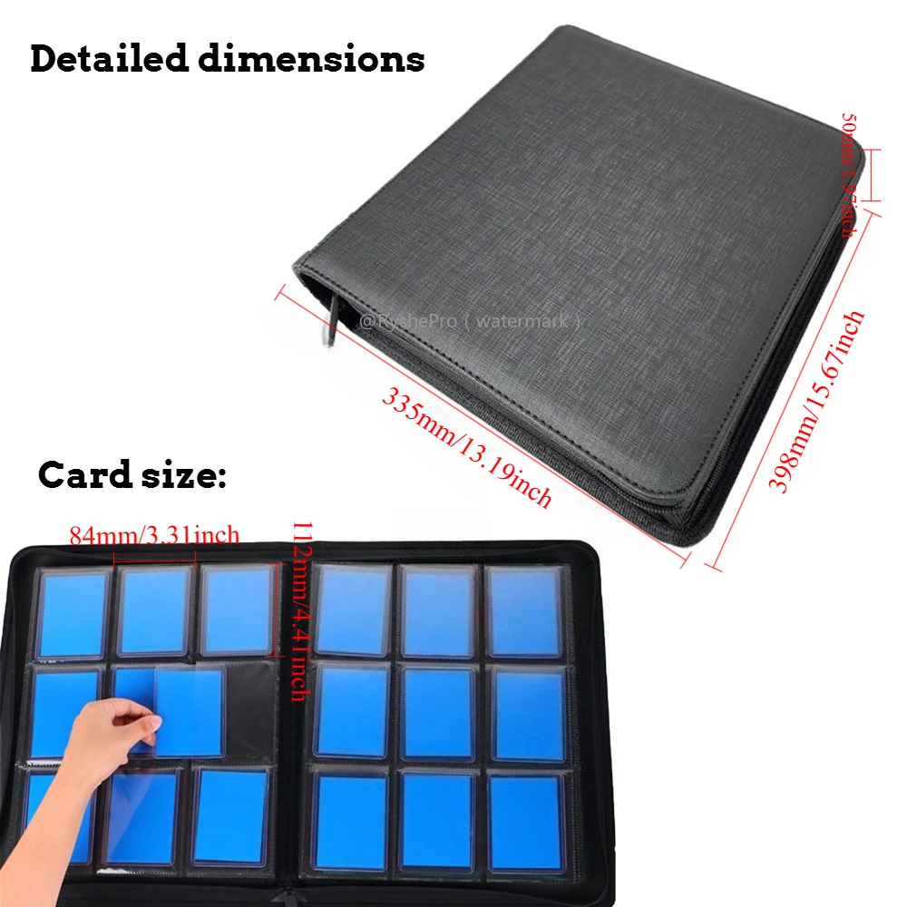 9 Pocket PU Leather Toploader  - Pokemon Binder Card のレビューと価格