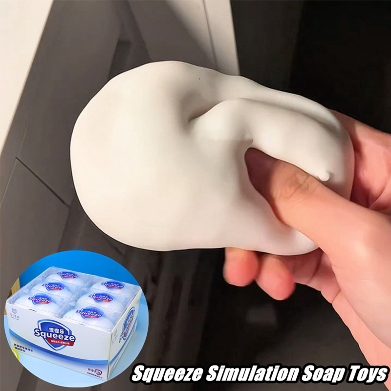 Soft Fake White Soap Squishy S - Fidget Cube Original のレビューと価格