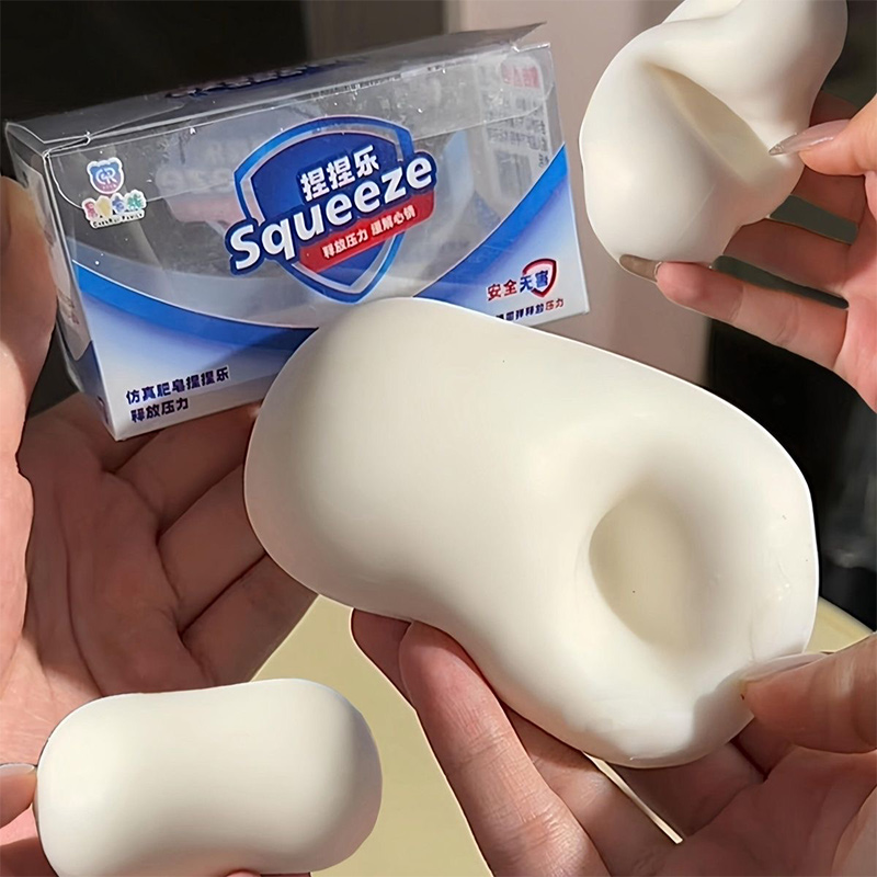 Soft Fake White Soap Squishy S - Fidget Cube Original のレビューと価格