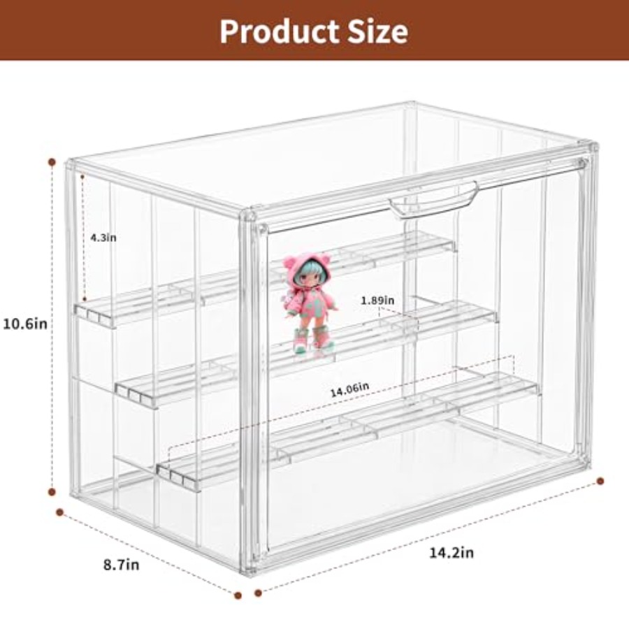 Clear Acrylic Display Case Upg - Display Case Acrylic のレビューと価格
