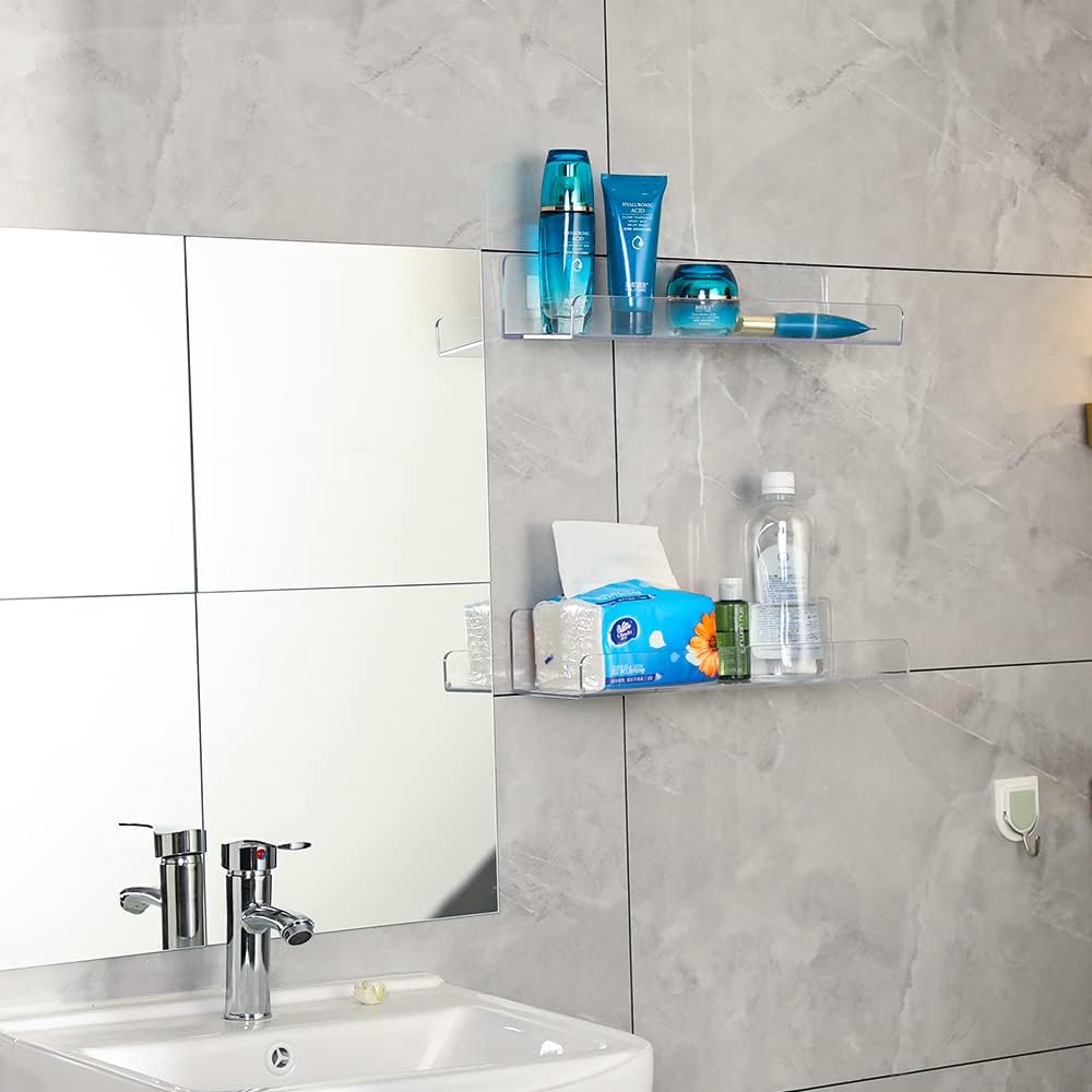 4 Pack Clear Acrylic Floating  - Pop Display Shelf のレビューと価格