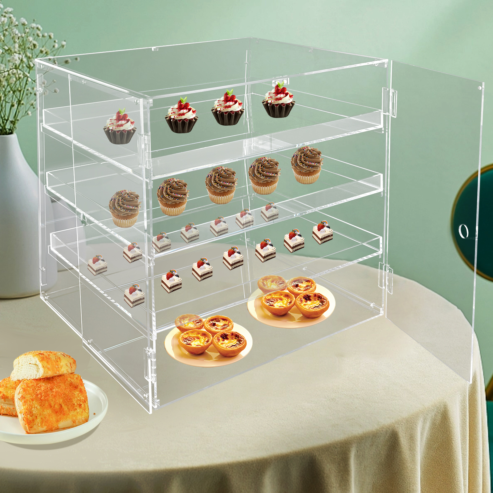 18.7×17.71×17.71inch 3-tier Ac - Display Case Acrylic のレビューと価格