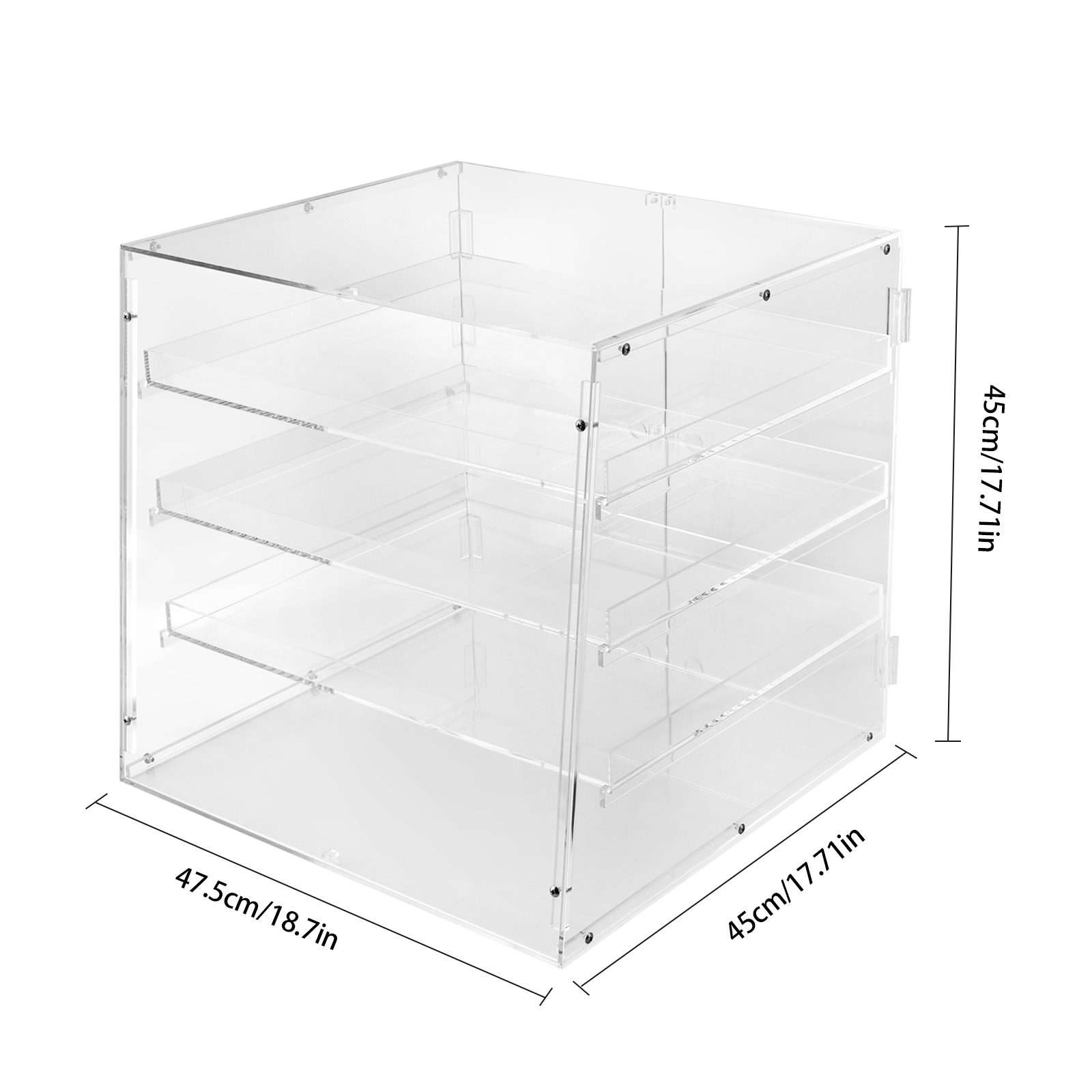 18.7×17.71×17.71inch 3-tier Ac - Display Case Acrylic のレビューと価格