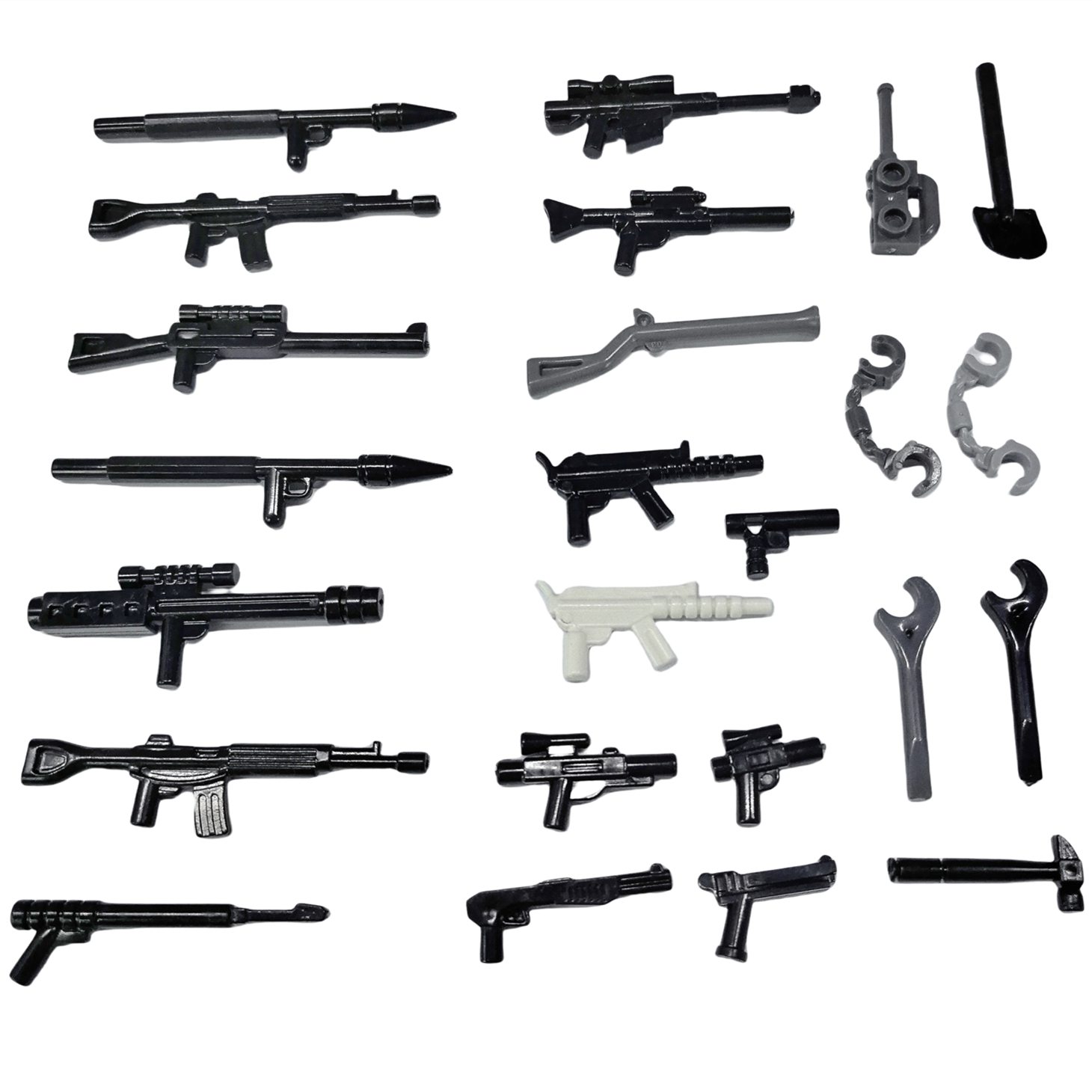 Military WW2 Weapon Guns Soldi - Lego Minifigure Holder のレビューと価格