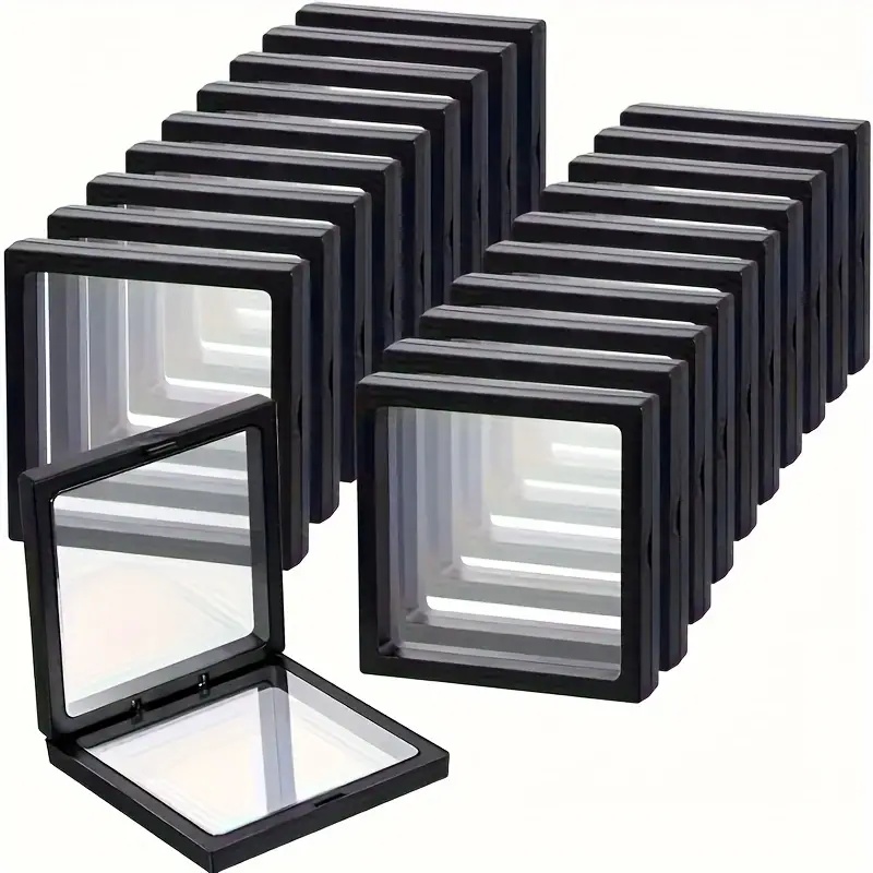 20Pcs Clearview 3D Floating Di - Display Case Acrylic のレビューと価格