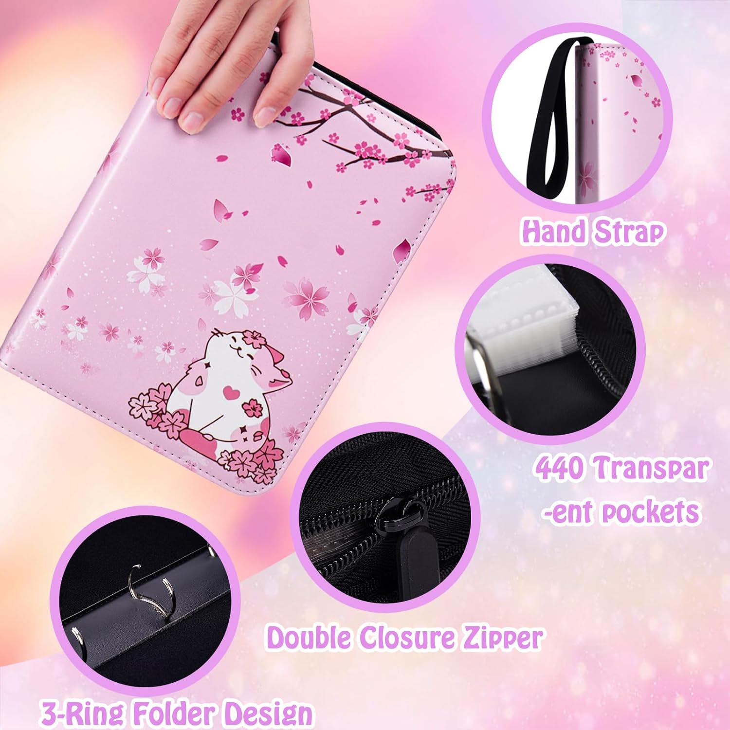 440 Card Binder for Girls with - Trading Card Binder のレビューと価格