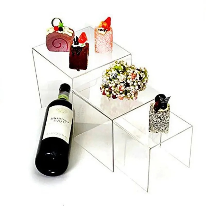 6pcs/Set Acrylic Display Stand - Display Risers Set のレビューと価格