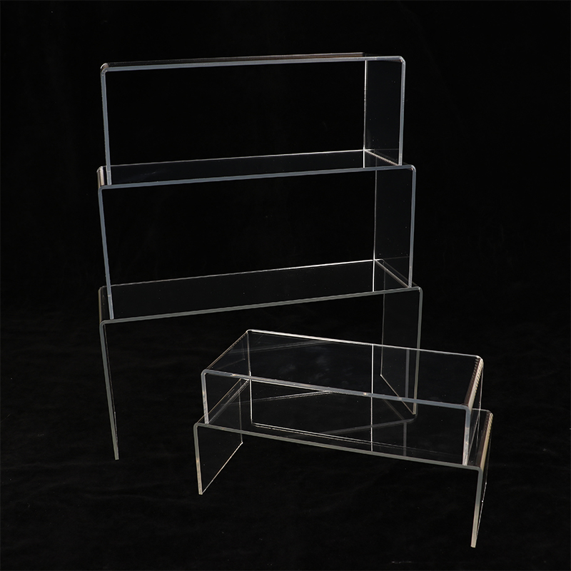 U-shaped Clear Acrylic Display - Display Risers Set のレビューと価格