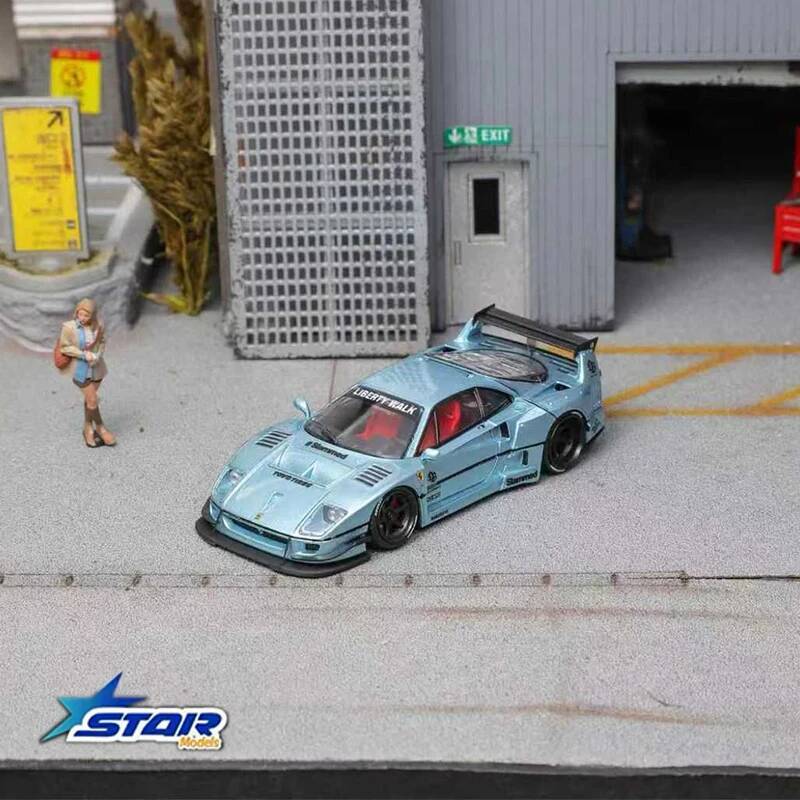 STAR 1:64 LBWK F40 Ice Blue Ma - Die Cast Car 1 64 のレビューと価格