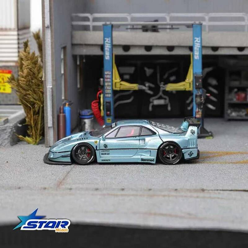 STAR 1:64 LBWK F40 Ice Blue Ma - Die Cast Car 1 64 のレビューと価格