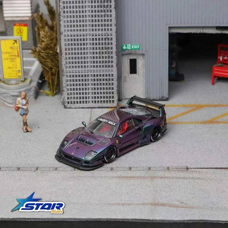 STAR 1:64 LBWK F40 Ice Blue Ma - Die Cast Car 1 64 のレビューと価格