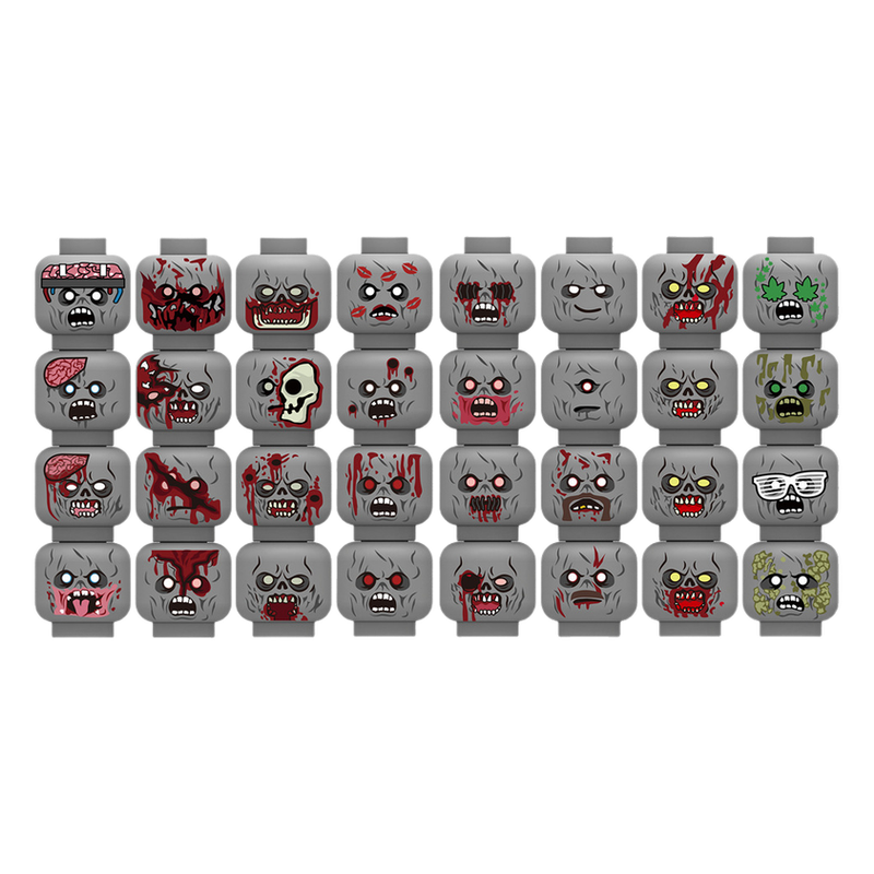 Injured Emotional Face Heads B - Lego Minifigure Holder のレビューと価格