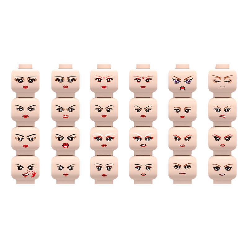 Injured Emotional Face Heads B - Lego Minifigure Holder のレビューと価格
