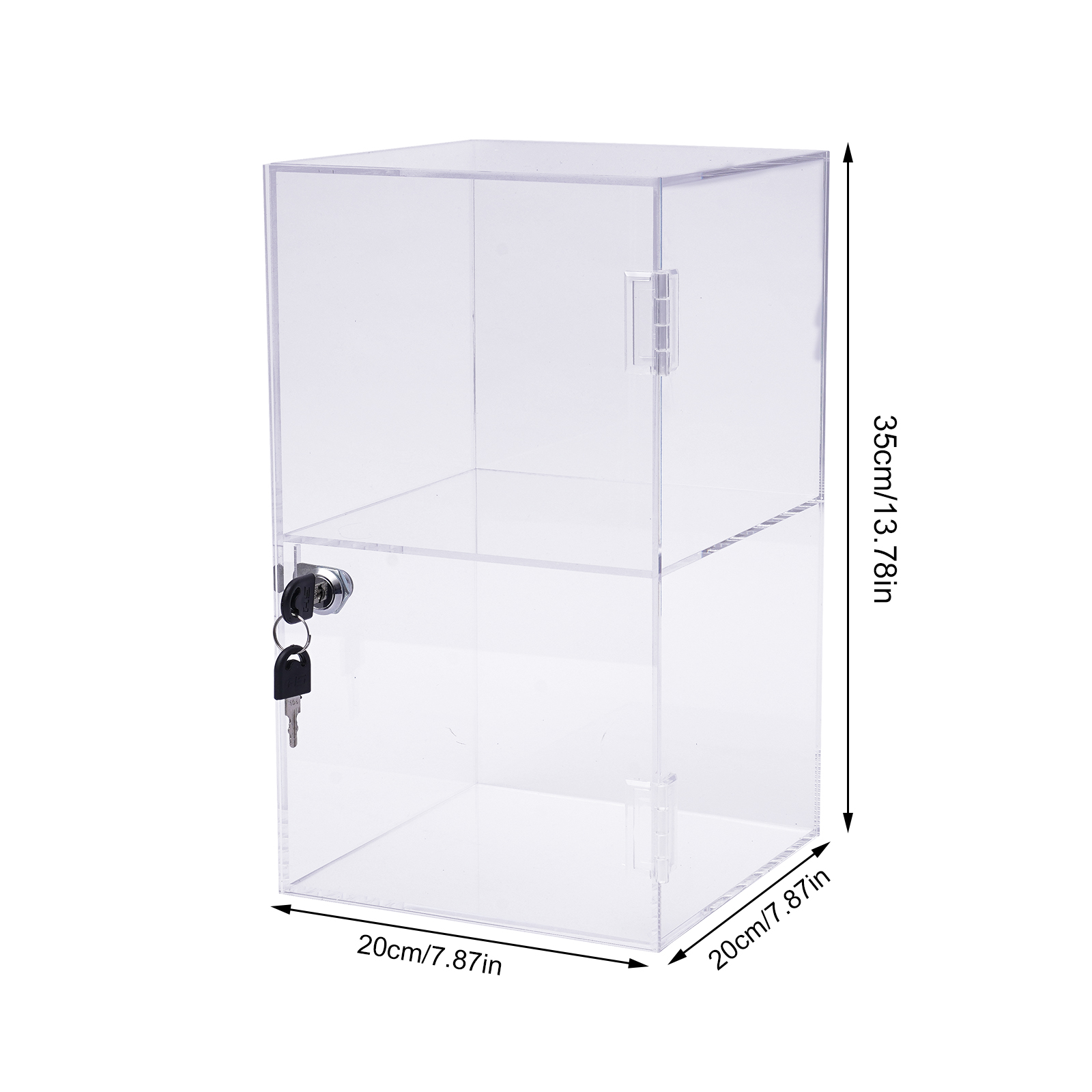 Transparent Acrylic 20x20x35cm - Display Case Acrylic のレビューと価格